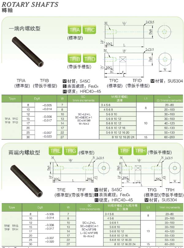 Rotary-Shafts