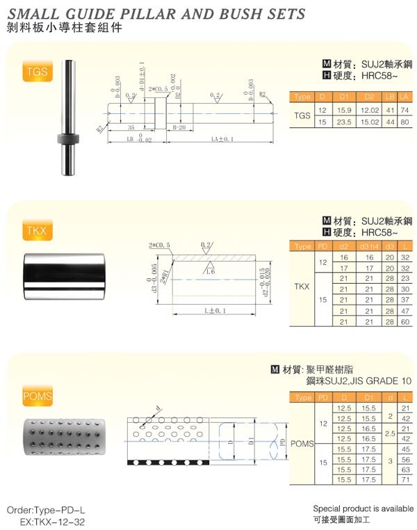 Small-Guide-Pillar-And-Bush-Sets